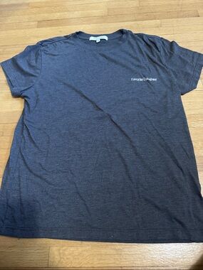 Favorite Daughter Short-Sleeve Crewneck Tee in Charcoal Gray